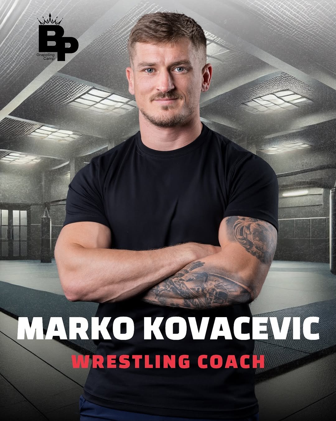 Perfectionnez vos techniques de lutte avec Marko Kovacevic au BP Grappling Camp Marko Kovacevic, coach de wrestling avec plus de 20 ans d'expérience en sports de combat